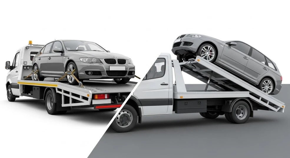 Difference between Flatbed and regular tow trucks